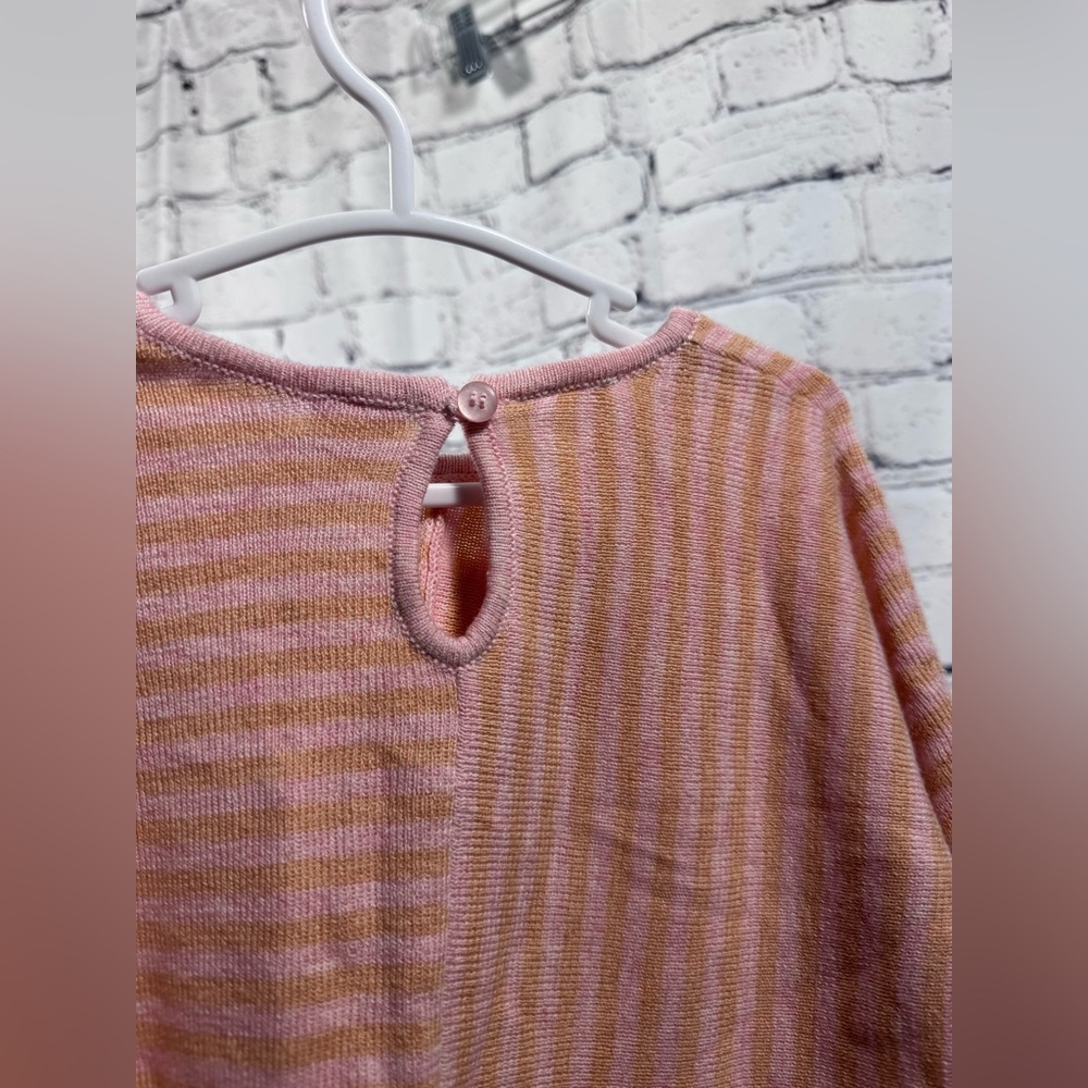 Zara Girls Pink Striped Sweater NWT - Picture 5 of 7